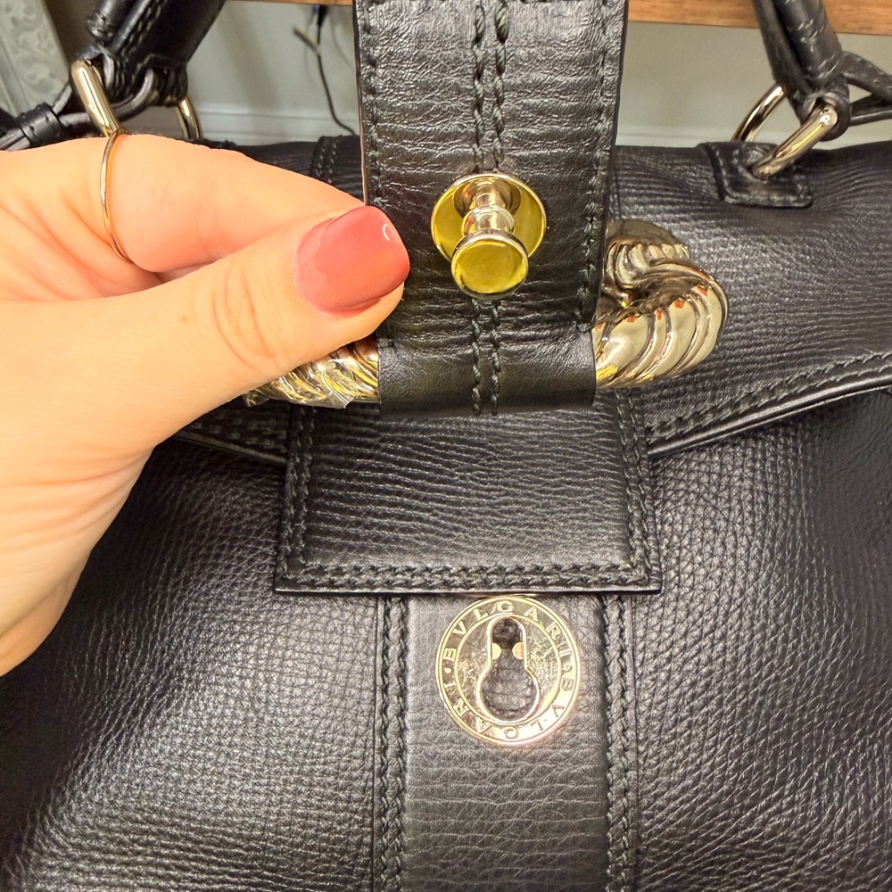 Bvlgari Leather Leoni Tote/Crossbody Bag - Picture 12 of 16